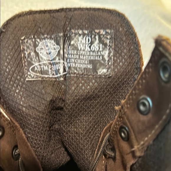 Justin Boots Brown Leather Work Boots